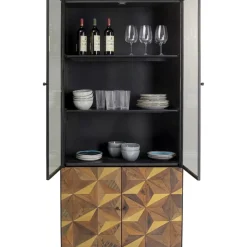 Regale|KARE Design Vitrine Illusion Gold 90X180Cm