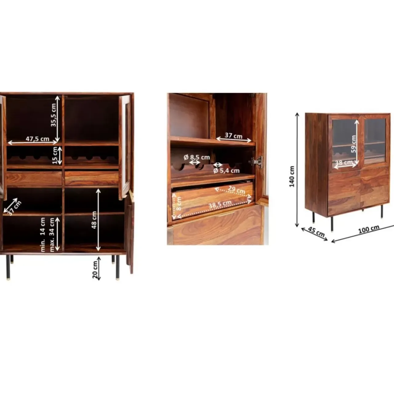 Regale|KARE Design Vitrine Ravello 100