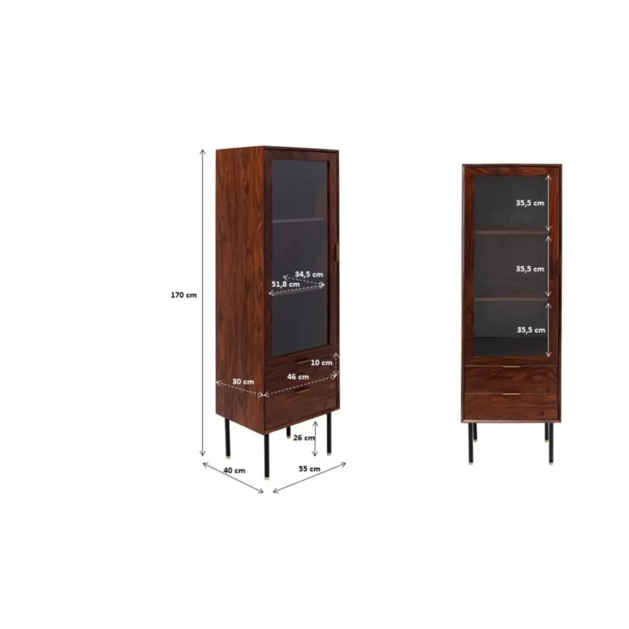 Regale|KARE Design Vitrine Ravello 170X55
