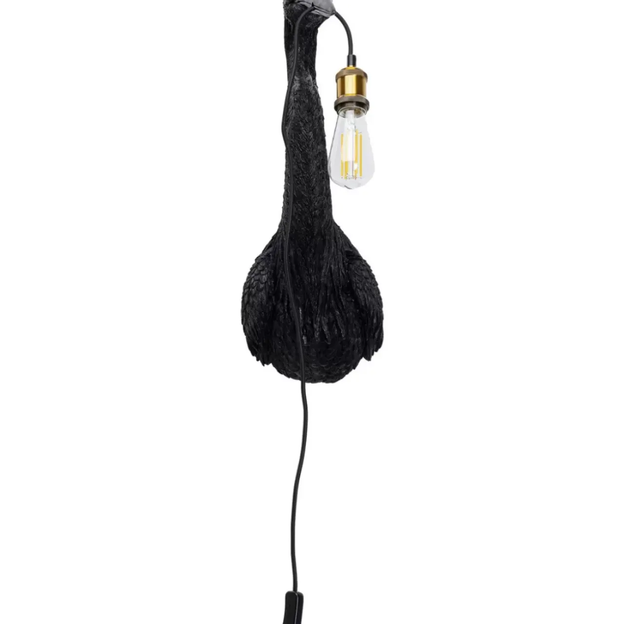 Wandleuchten|KARE Design Wandleuchte Animal Heron Schwarz 26X62Cm