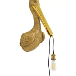 Wandleuchten|KARE Design Wandleuchte Animal Spoonbill Gold 29X62Cm
