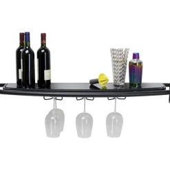 Regale|KARE Design Wandregal Treviso Schwarz 120X10Cm