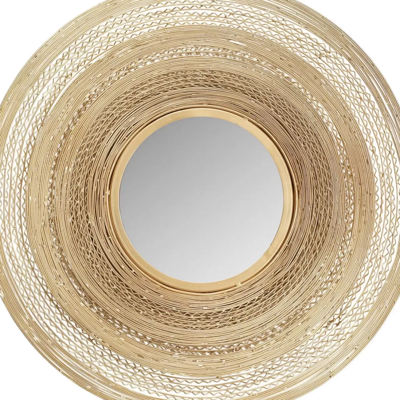 Spiegel|KARE Design Wandspiegel Gold Wire O61Cm