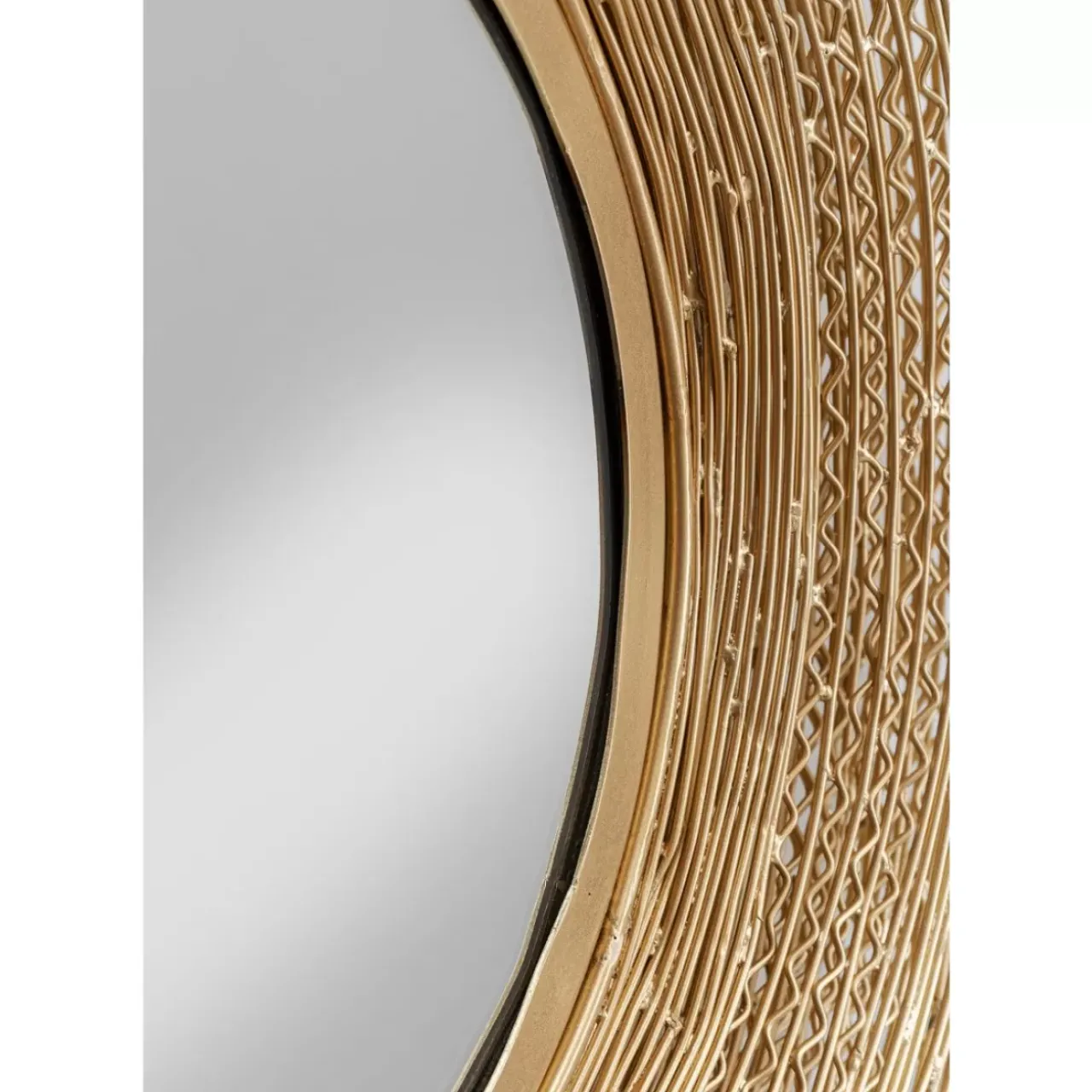 Spiegel|KARE Design Wandspiegel Gold Wire O61Cm