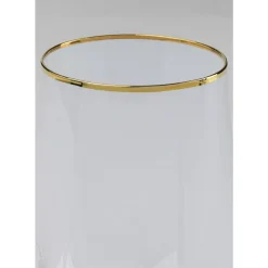 Geschirr & Tischaccessoires|KARE Design Wasserglas Diamond Gold Rim