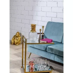 Geschirr & Tischaccessoires|KARE Design Wasserglas Diamond Gold Rim