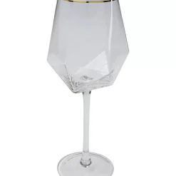 Geschirr & Tischaccessoires|KARE Design Weinglas Diamond Gold Rim