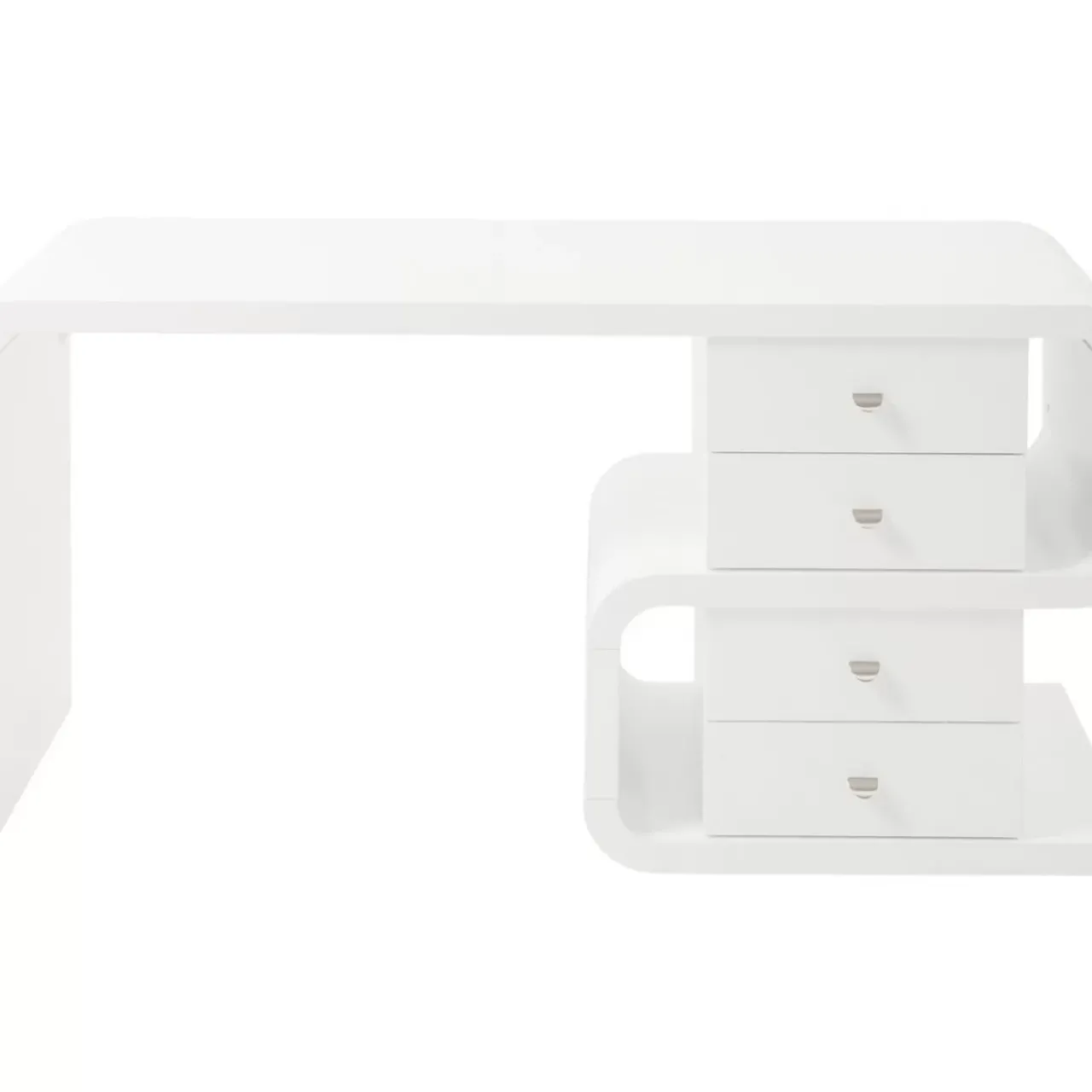 Tische|KARE Design White Club Schreibtisch Snake 150X70Cm