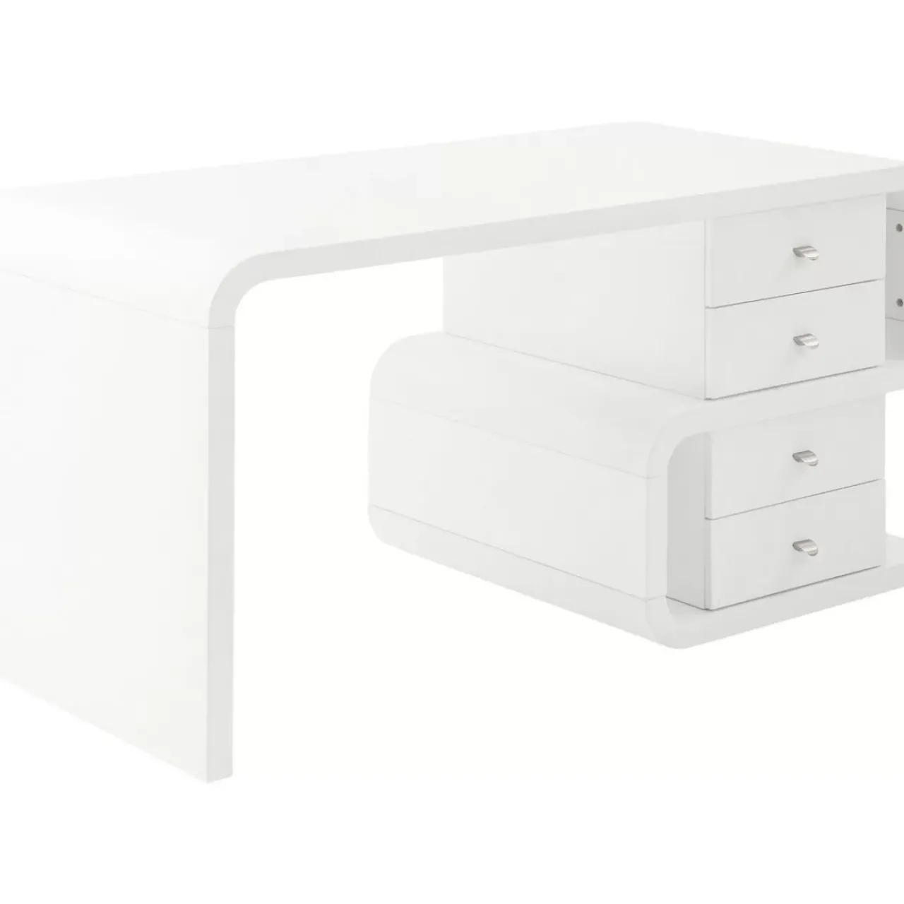 Tische|KARE Design White Club Schreibtisch Snake 150X70Cm