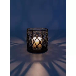 Kerzenständer & Laternen|KARE Design Windlicht Hayat Schwarz 15Cm