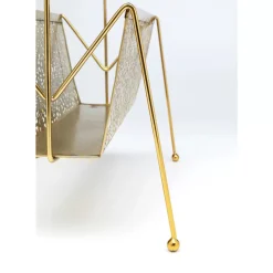 Zeitungsständer|KARE Design Zeitungsständer Basket Gold Klein